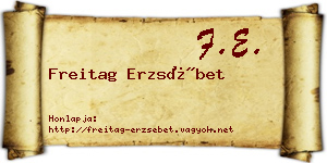 Freitag Erzsébet névjegykártya